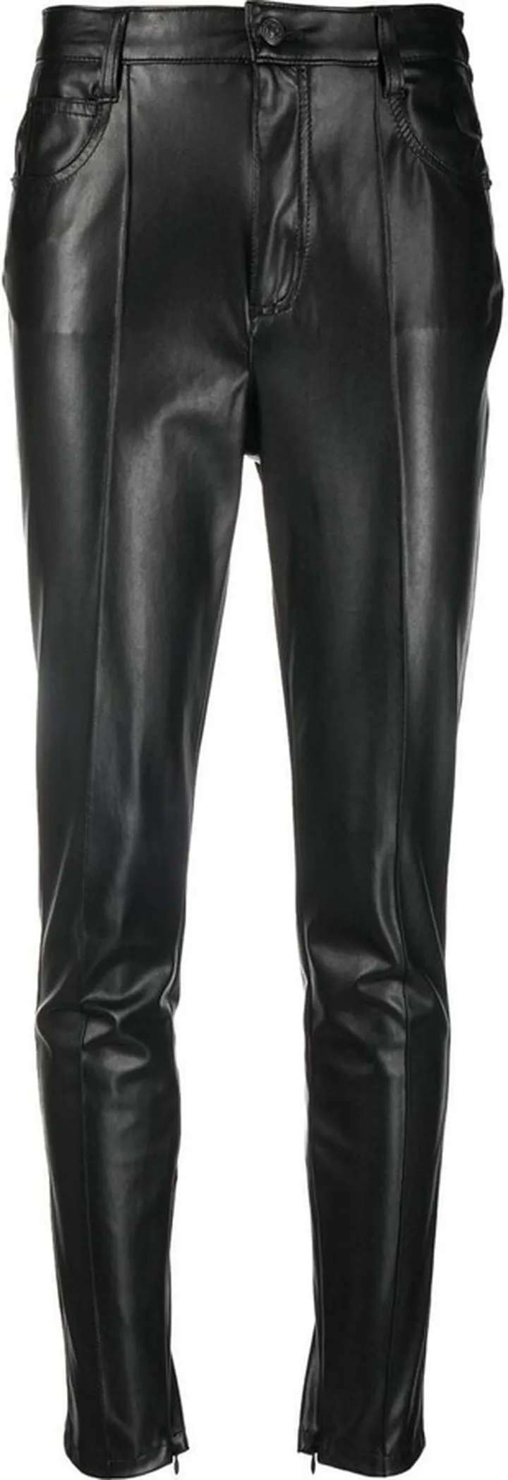 Faux-Leather Skinny Trousers