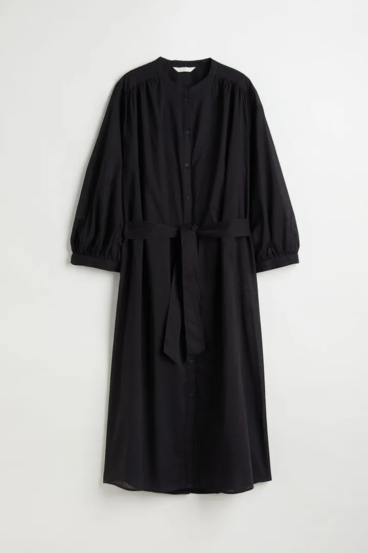 Calf-length Shirt Dress