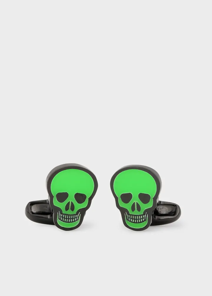 Glow In The Dark 'Skull' Cufflinks