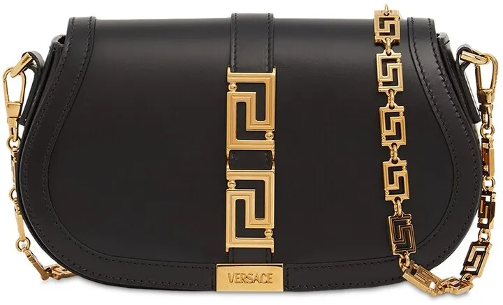 Small Greca Goddess leather shoulder bag