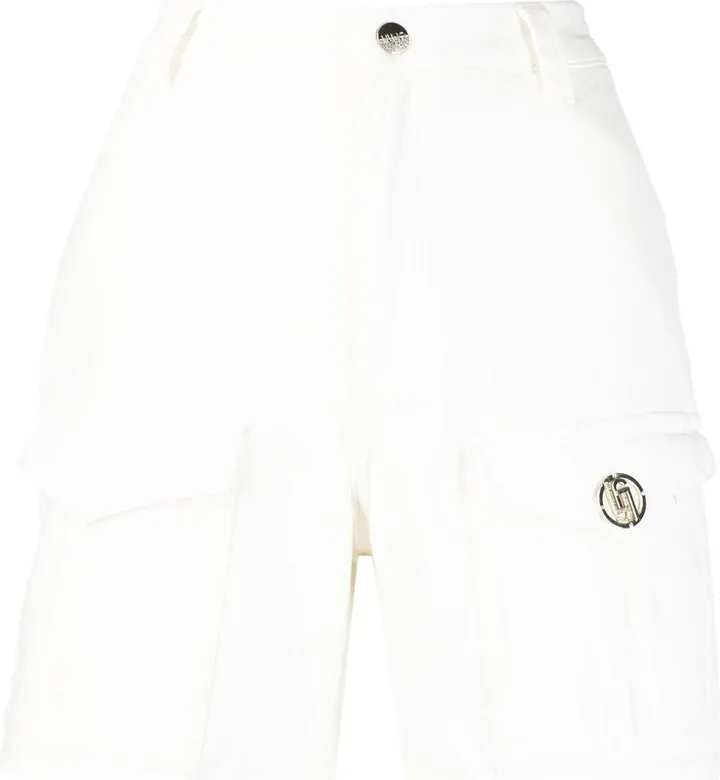 Flap-Pockets Cotton Shorts
