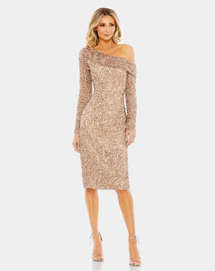 Beaded Off The Shoulder Midi Dress