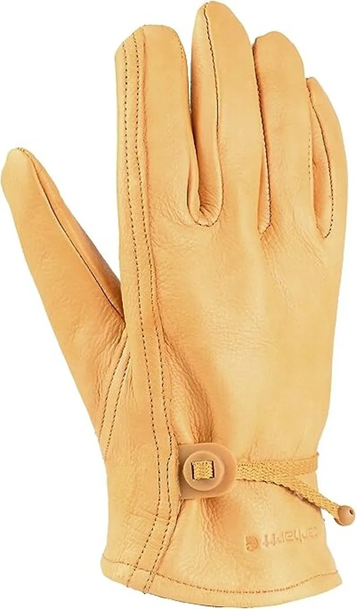 Carhartt Men's Leather Driver Work Glove (Brown) Extreme Cold Weather Gloves