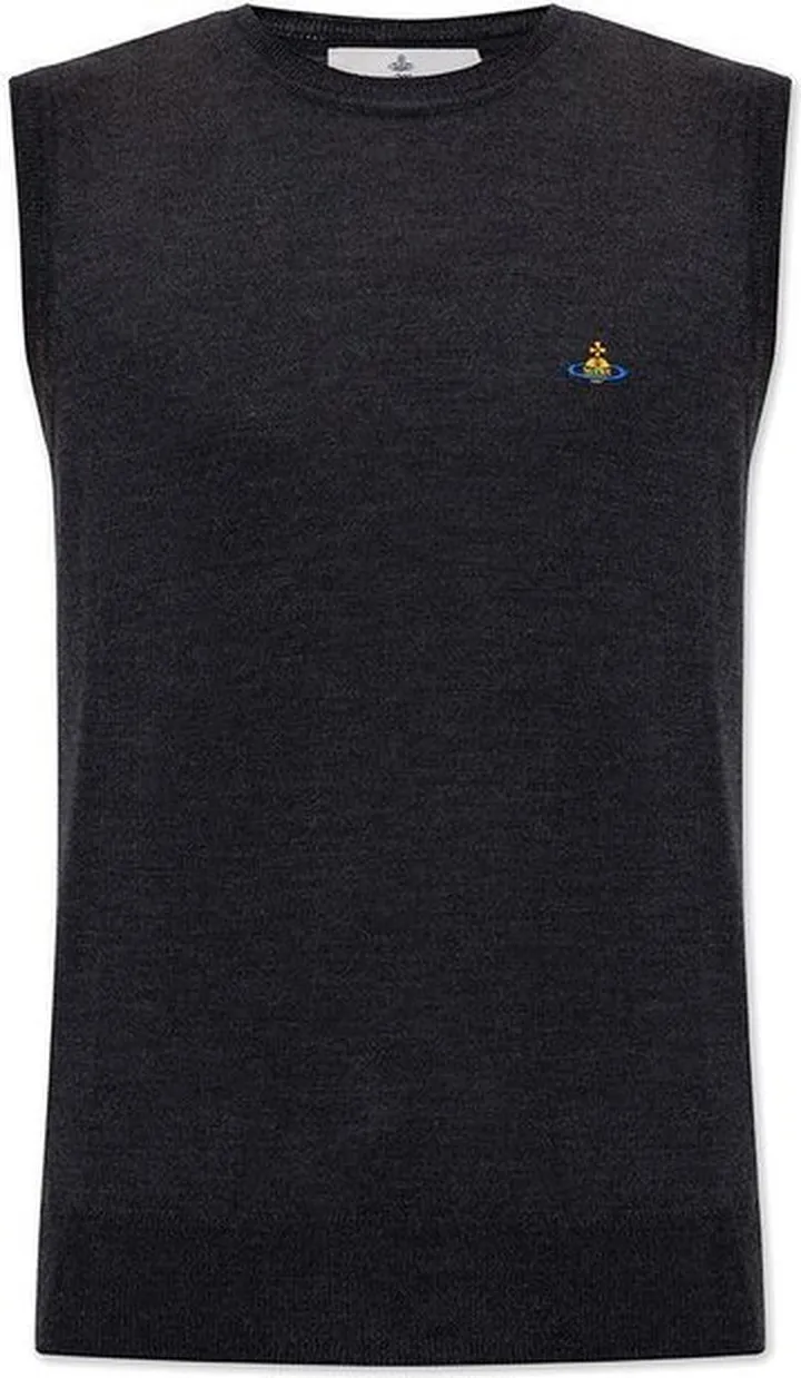 Vivienne Westwood Orb Embroidered Knit Vest