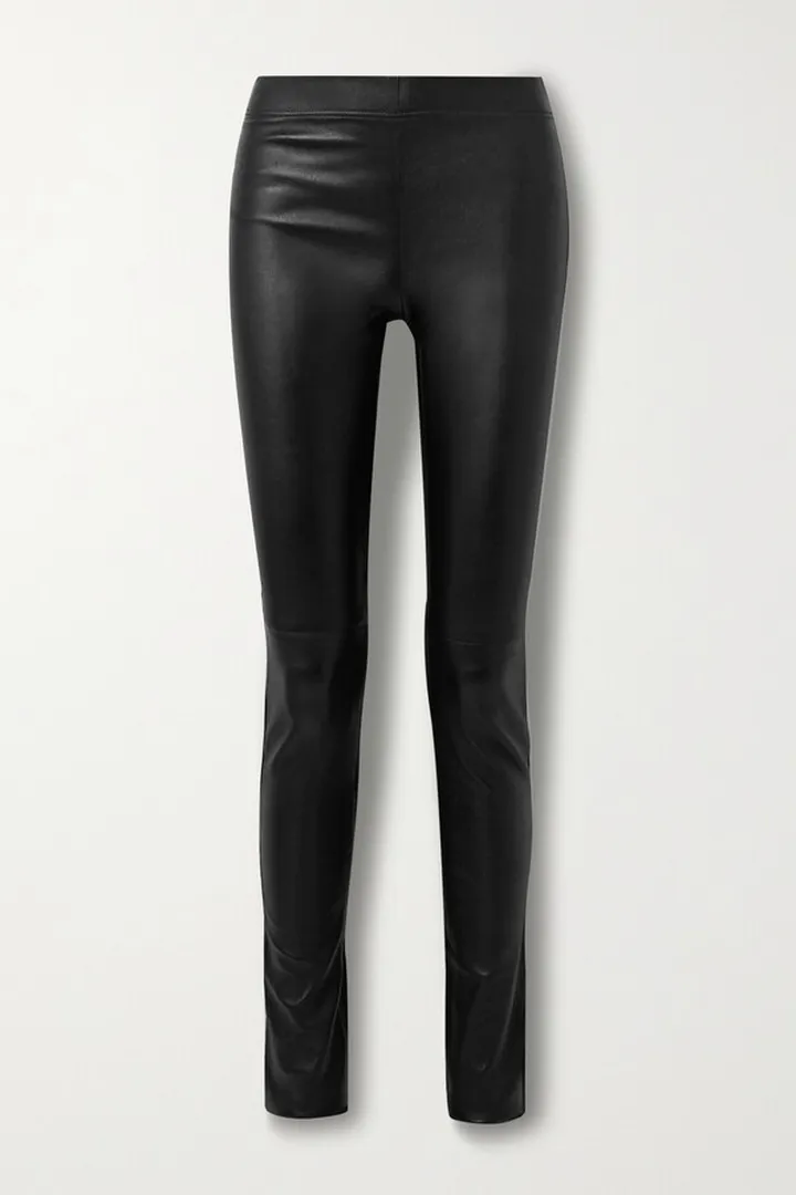 Joseph - Stretch-leather Leggings - Black