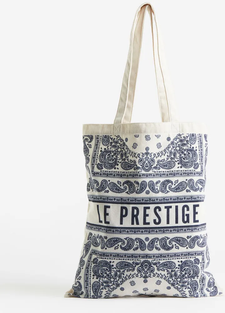 Printed Canvas Tote Bag