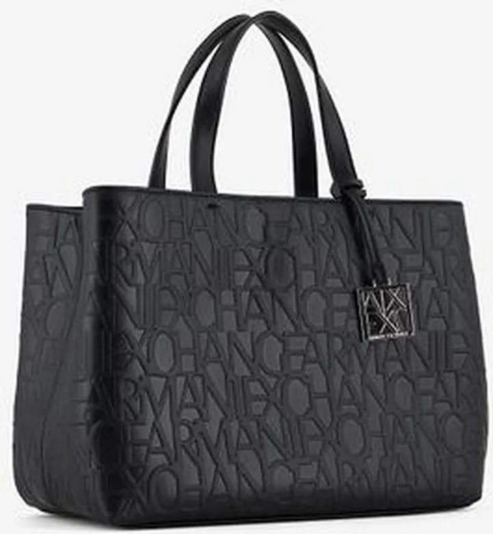 Embossed medium tote bag
