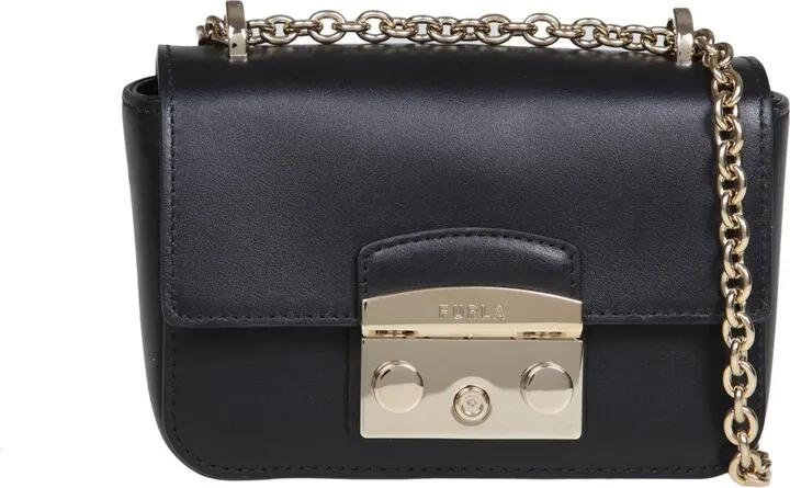Metropolis Mini In Leather Color Black