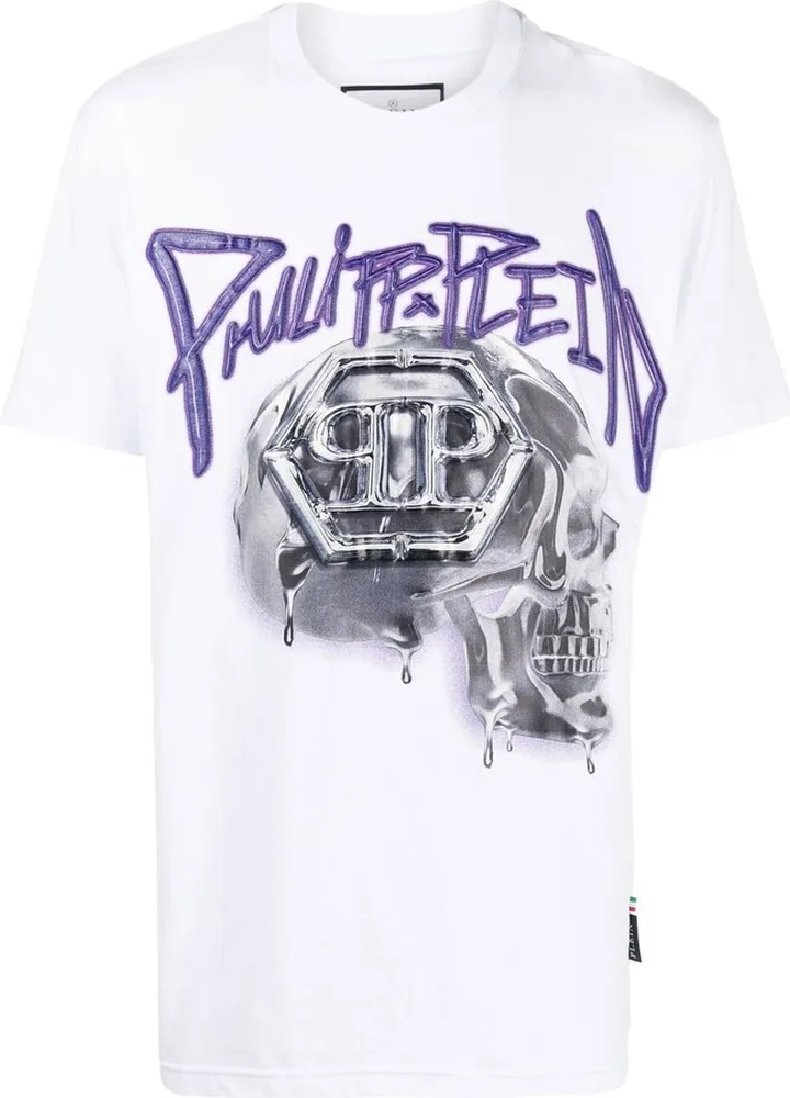 skull-print short-sleeve T-shirt