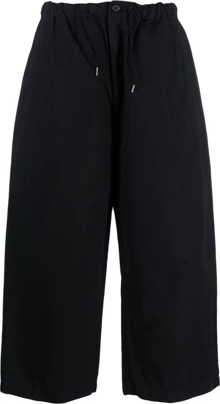 Elasticated Wide-Leg Trousers