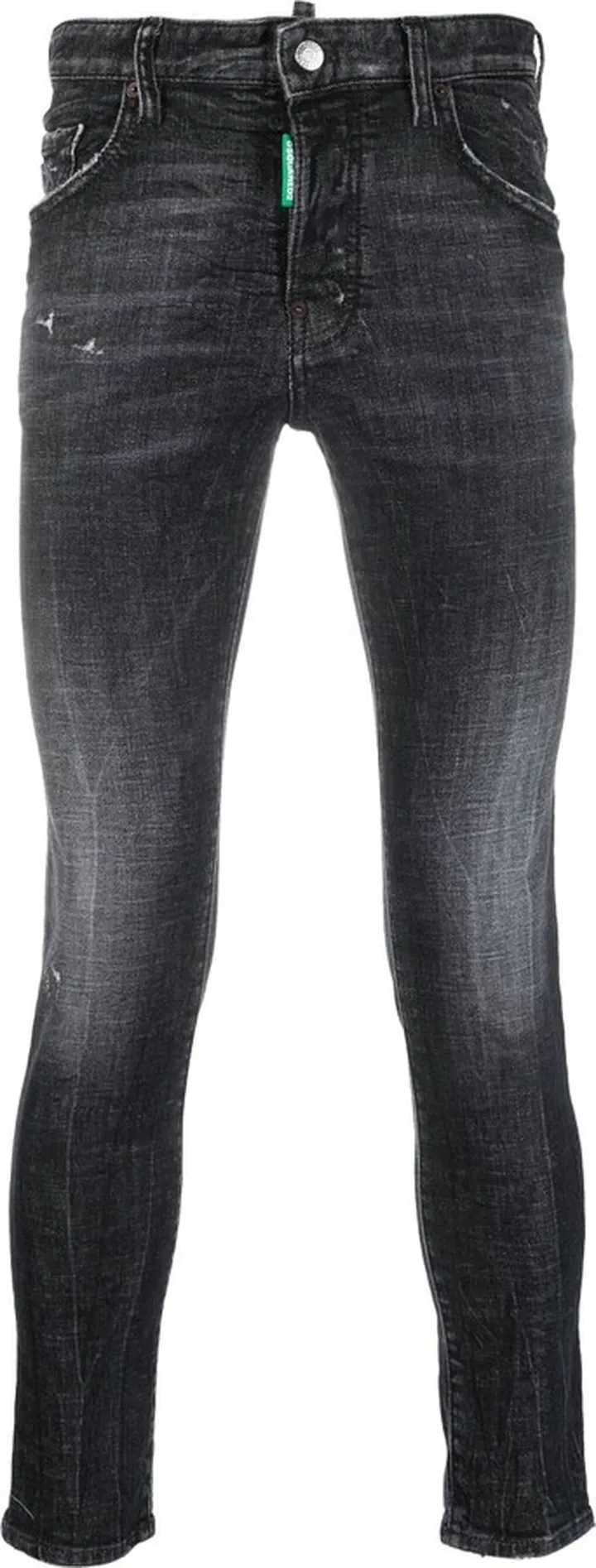 Distressed-Effect Skinny-Cut Jeans