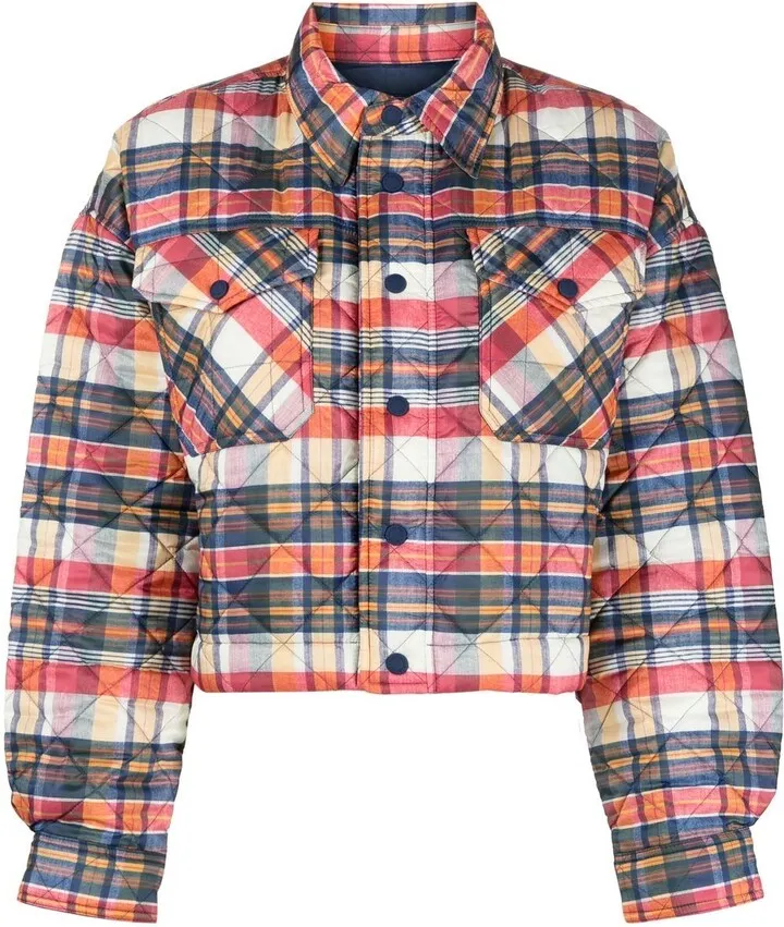 Plaid Bomber Jacket