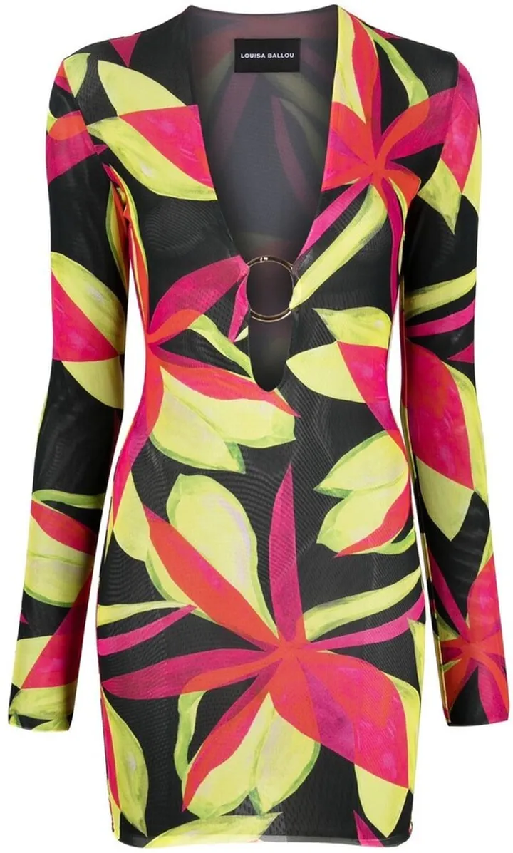 Floral Long-Sleeve Dress