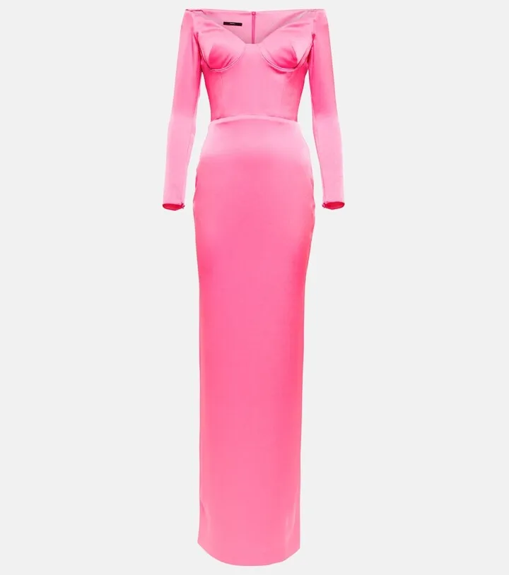 Merrit off-shoulder maxi dress