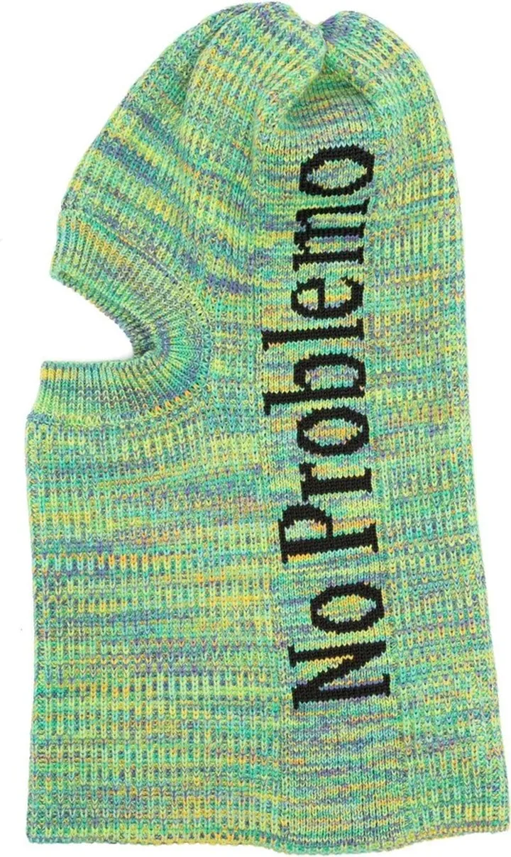 Intarsia-Knit Logo Balaclava