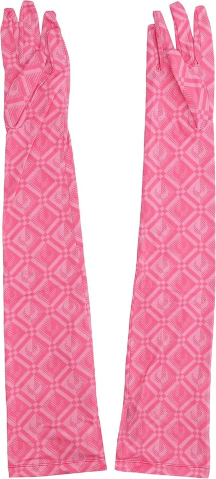 Marine Serre Monogram Jacquard Elbow-Length Gloves