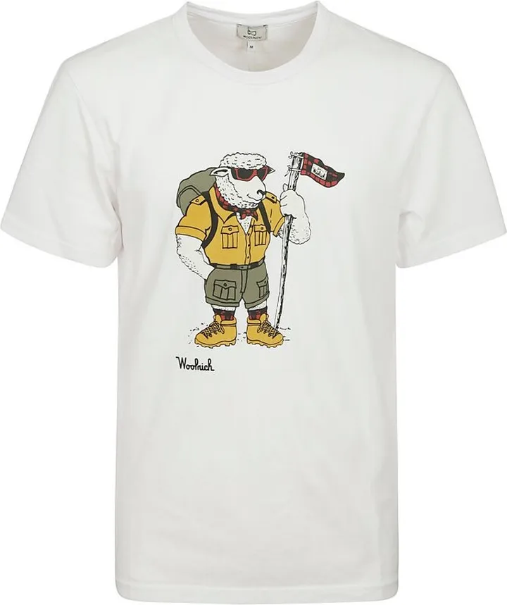 Woolrich Graphic Printed Crewneck T-Shirt