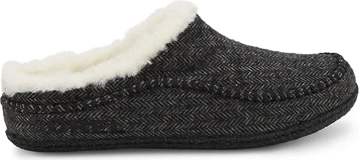 Falcon Ridge II Herringbone Faux Fur Lined Slippers
