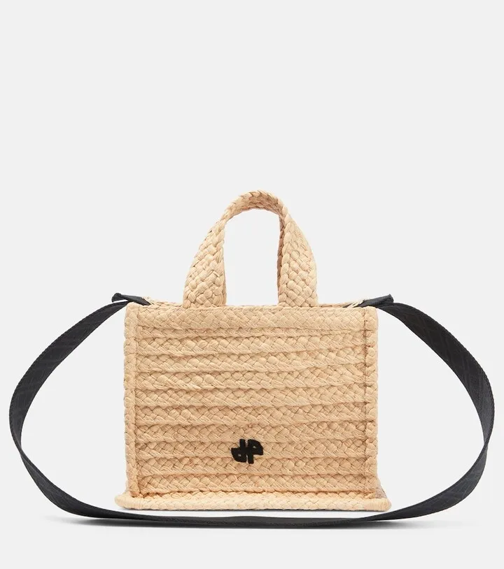 Patou Small raffia tote bag