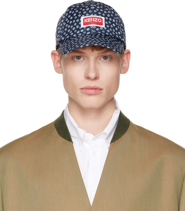 Kenzo Navy Sakura Flower Cap