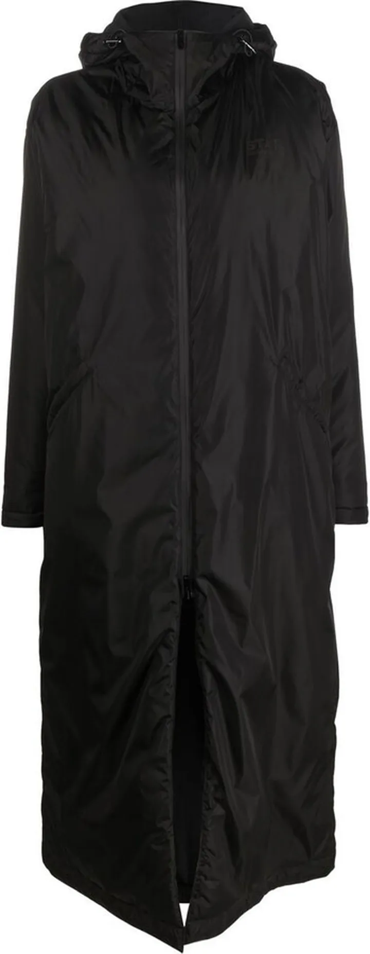 Zip-Up Hooded Raincoat