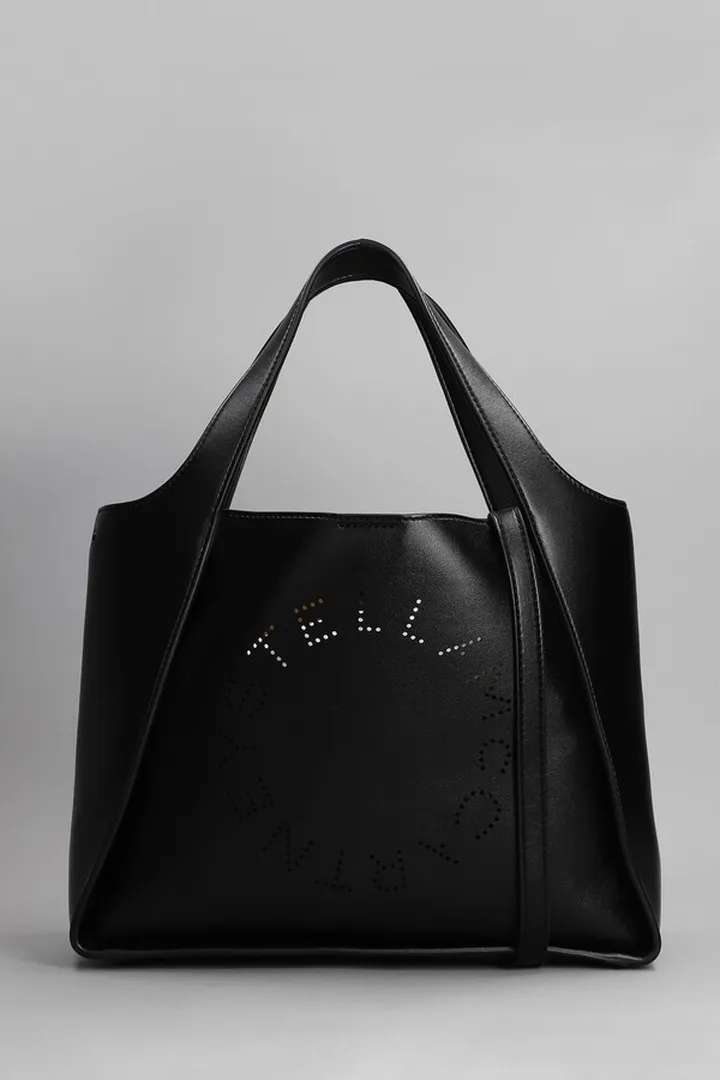 Tote In Black Faux Leather