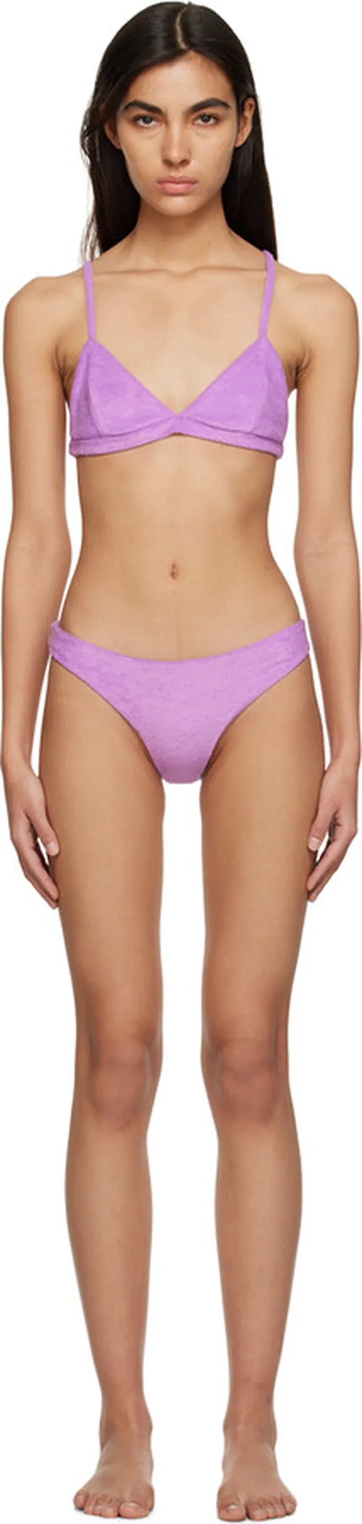 Baserange SSENSE Exclusive Purple Obeo Reversible Bikini