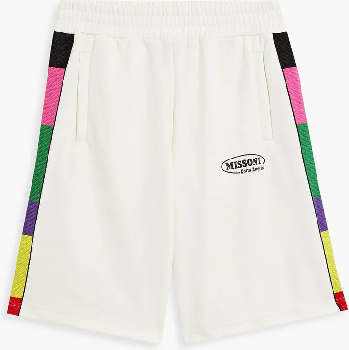 Logo-print jersey shorts