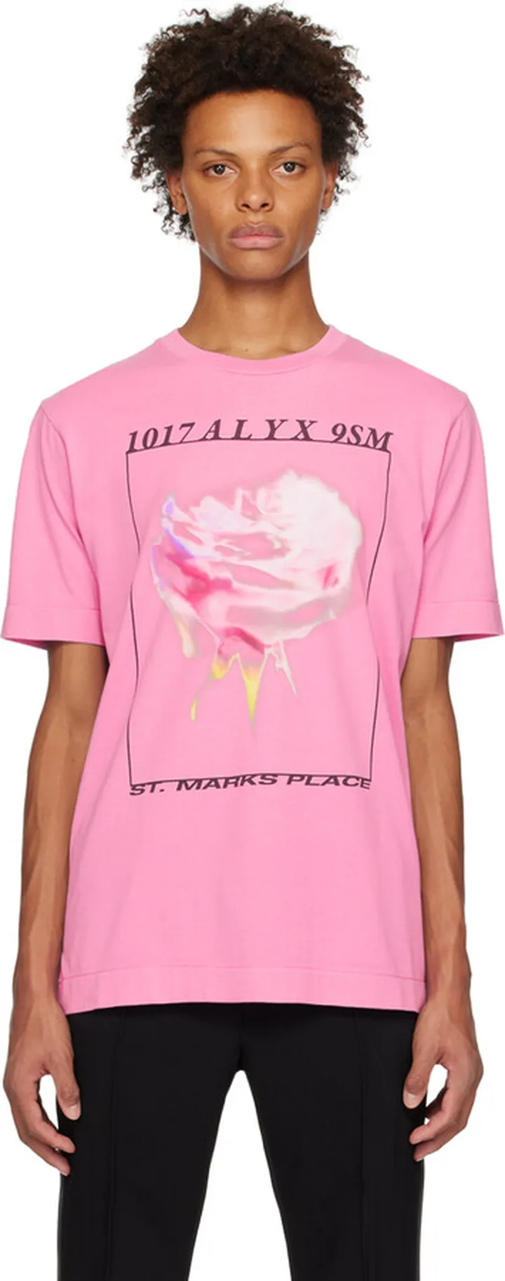 1017 ALYX 9SM Pink Icon Flower T-Shirt