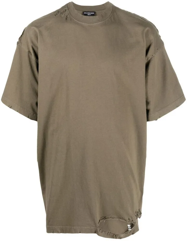 oversize distressed T-shirt