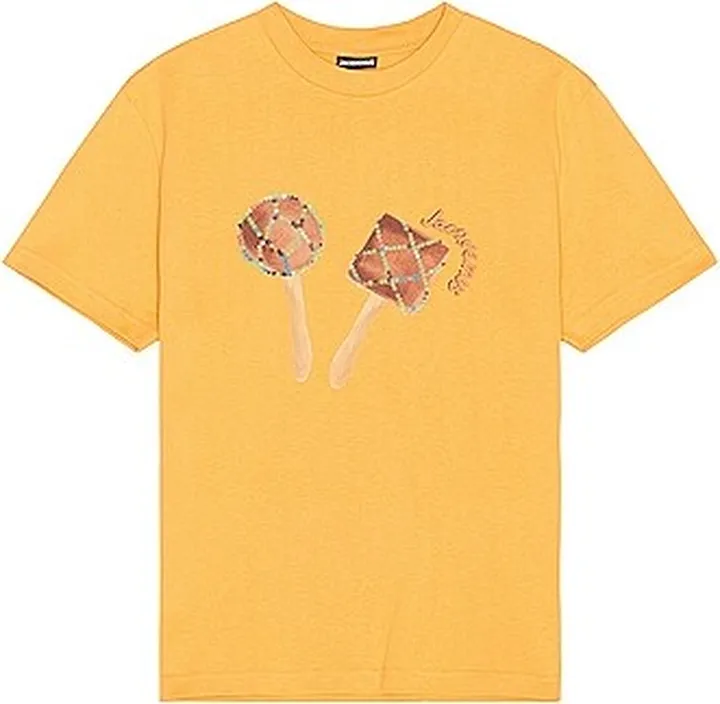 JACQUEMUS Le Tshirt Maraca in Mustard