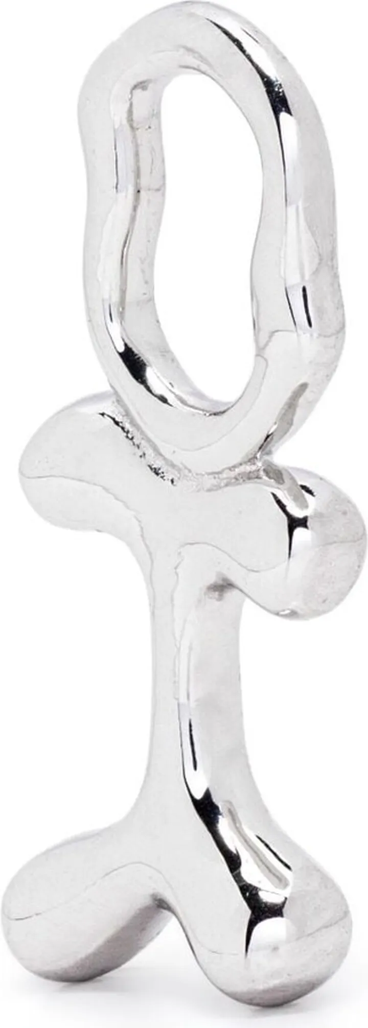 Fluent Letter I silver charm