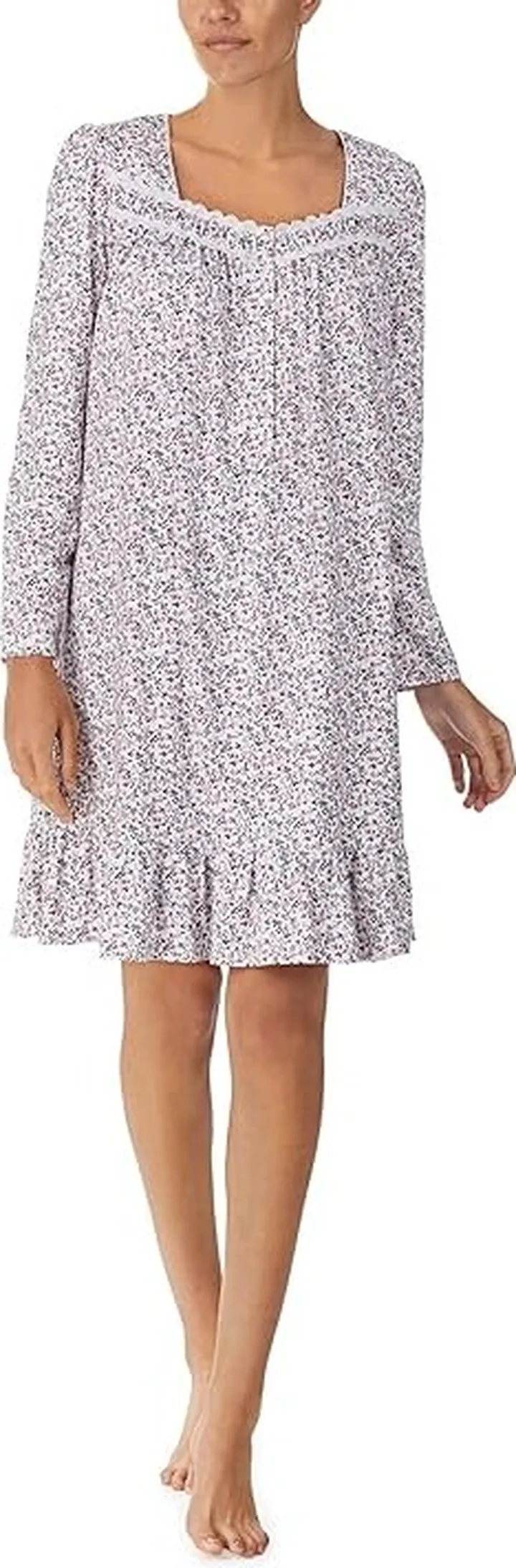 Eileen West 38 Short Long Sleeve Nightgown (Holiday Berry) Women's Pajama