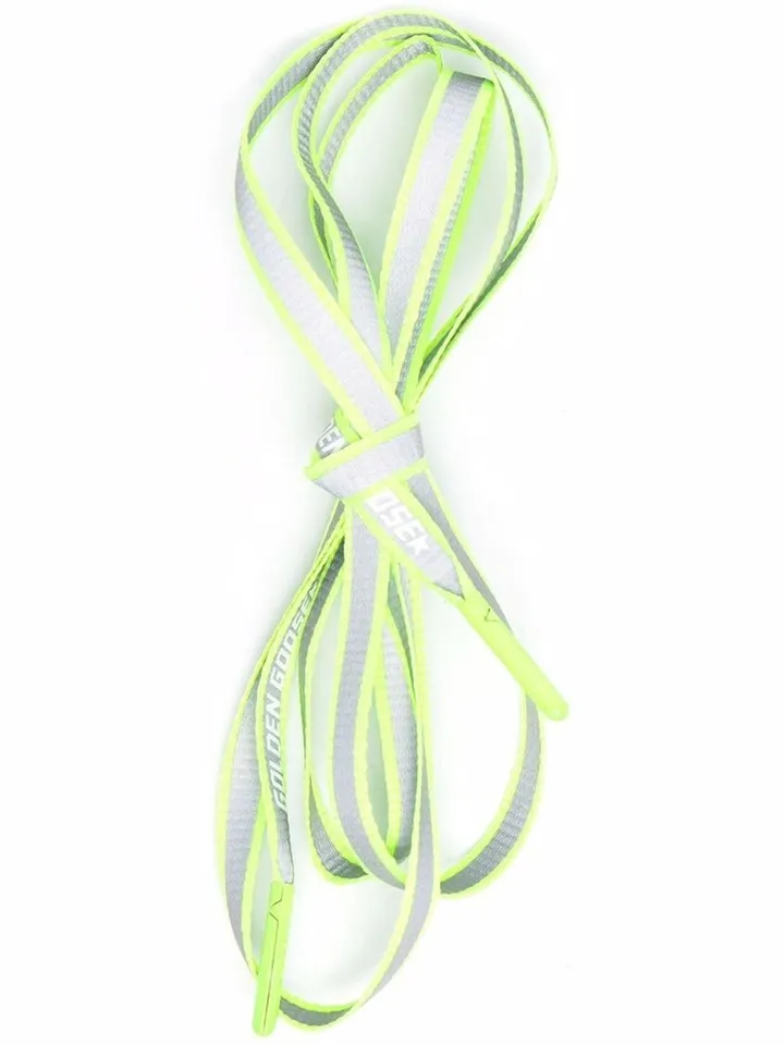 130cm Grosgrain Logo-Print Laces