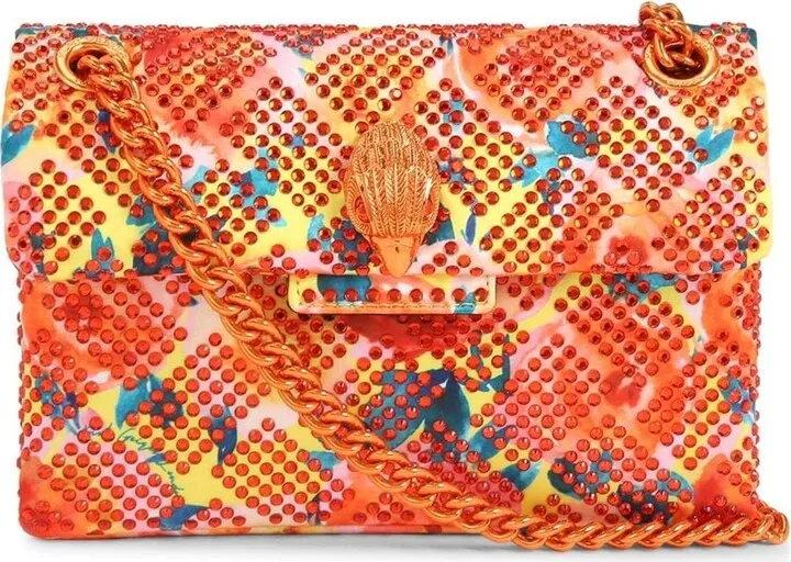 crystal-embellishment Kensington mini bag