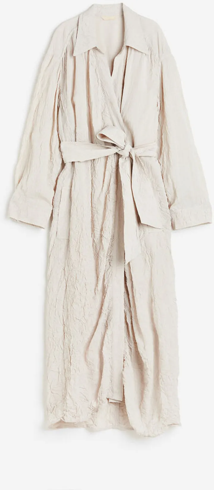 Textured-weave Wrap Dress