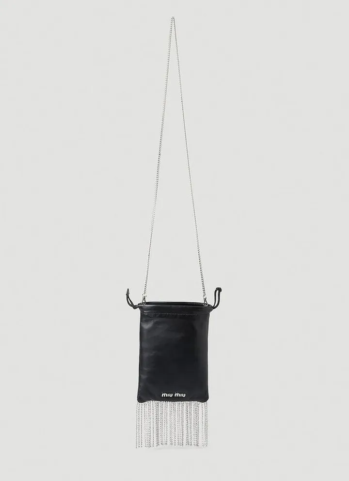 Miu Miu Starlight Logo Detailed Shoulder Bag