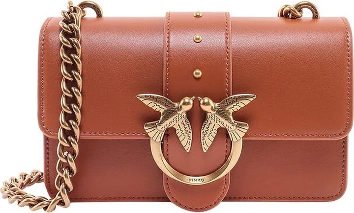 Pinko Chain Linked Love One Mini Crossbody Bag