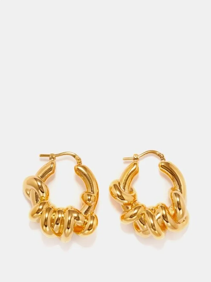 Knotted Hoop Earrings