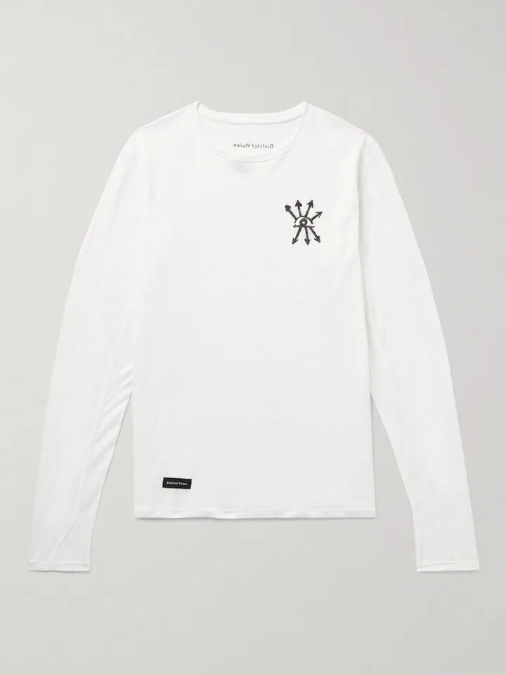 Sukha Logo-Print Hemp-Jersey T-Shirt