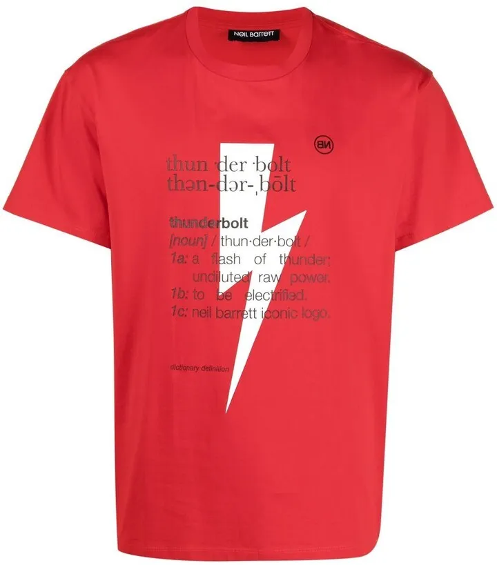 Thunderbolt-print T-shirt