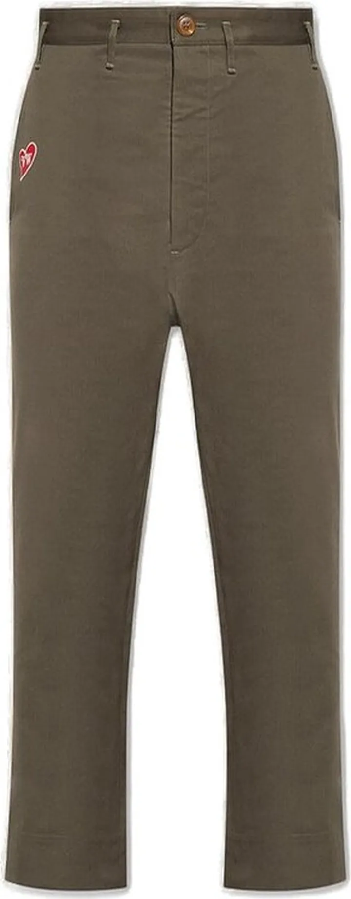Vivienne Westwood Logo Embroidered Cropped Trousers