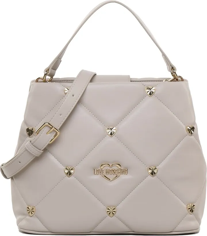 Quilted Bag With Chains And Leather Handle