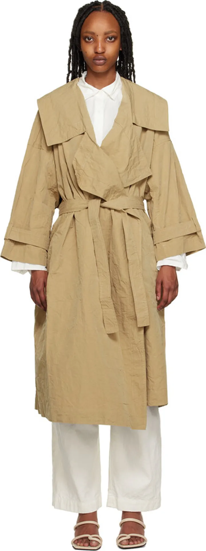 CASEY CASEY Tan Cubica Coat