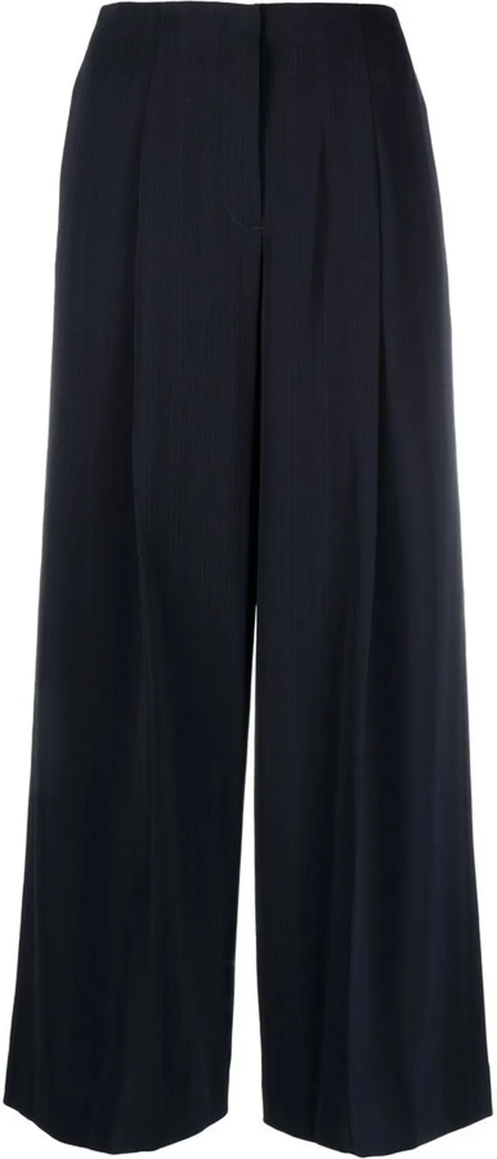 Wide-Leg Cropped Trousers