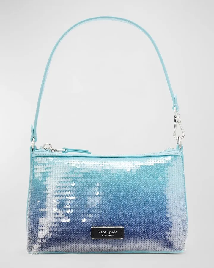 Lulu Sequins East-West Pochette Shoulder Bag