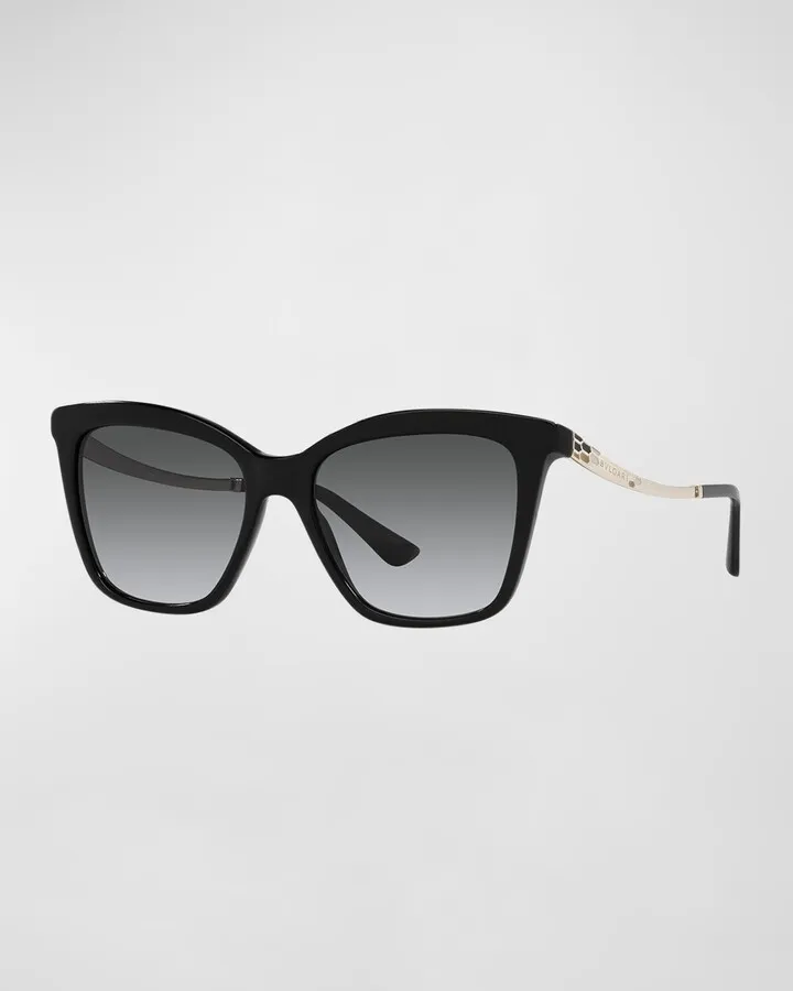 Logo Acetate & Metal Cat-Eye Sunglasses
