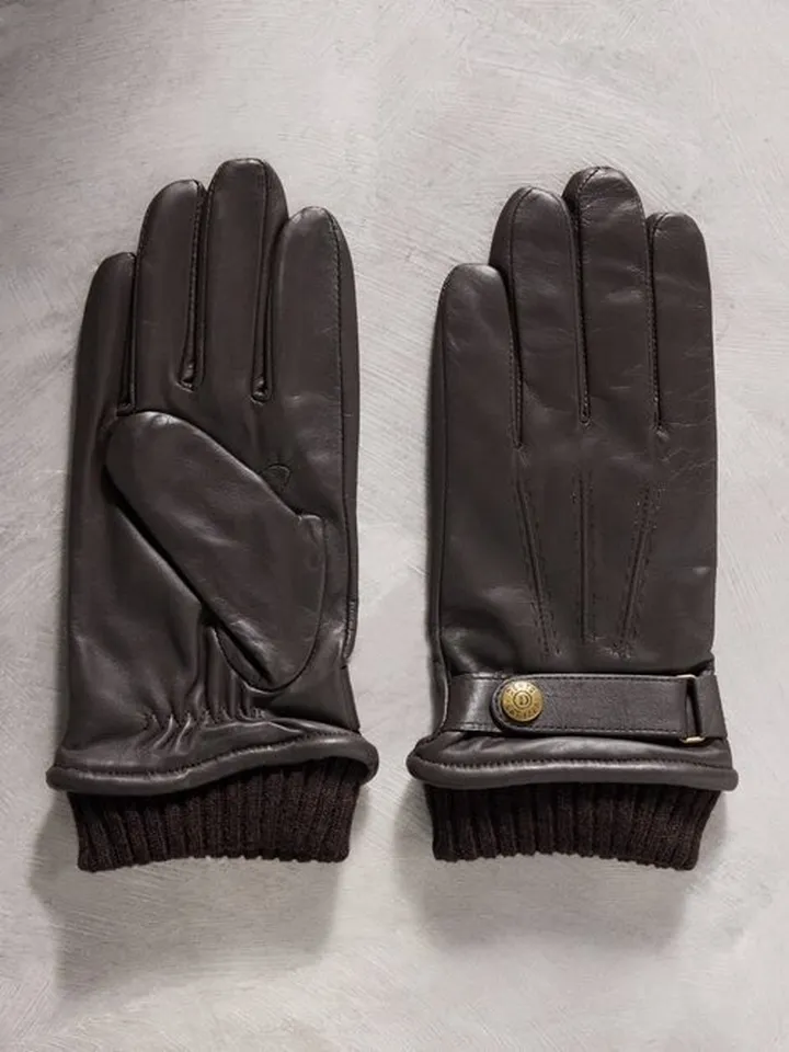 Henley Touchscreen-compatible Leather Gloves