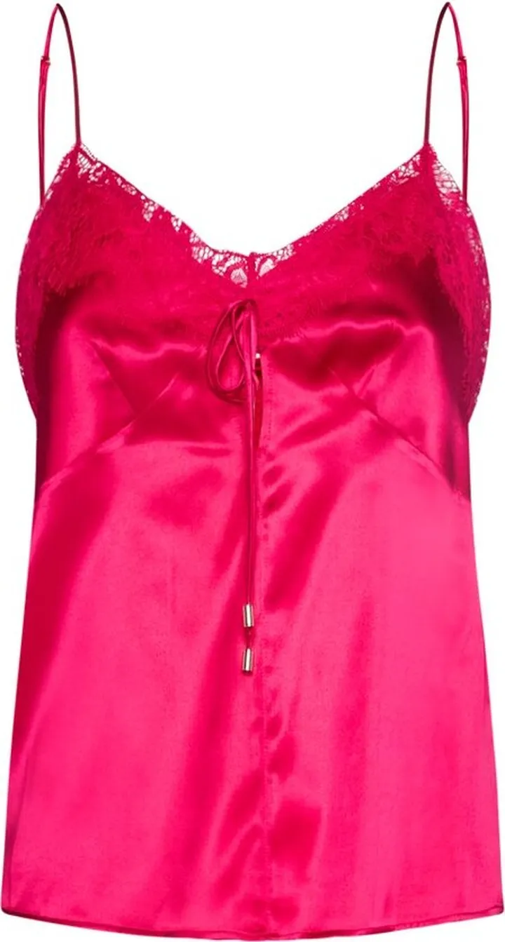 Pinko Lace-Trim Satin Camisole