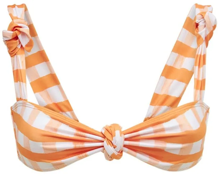 Le Maillot Vichy check bikini top